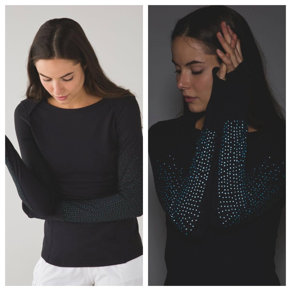 Lululemon Kanto Catch Me Long Sleeve *Reflective - Size 12
